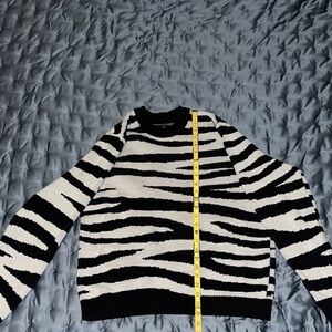 Men’s Sweater- Zebra print